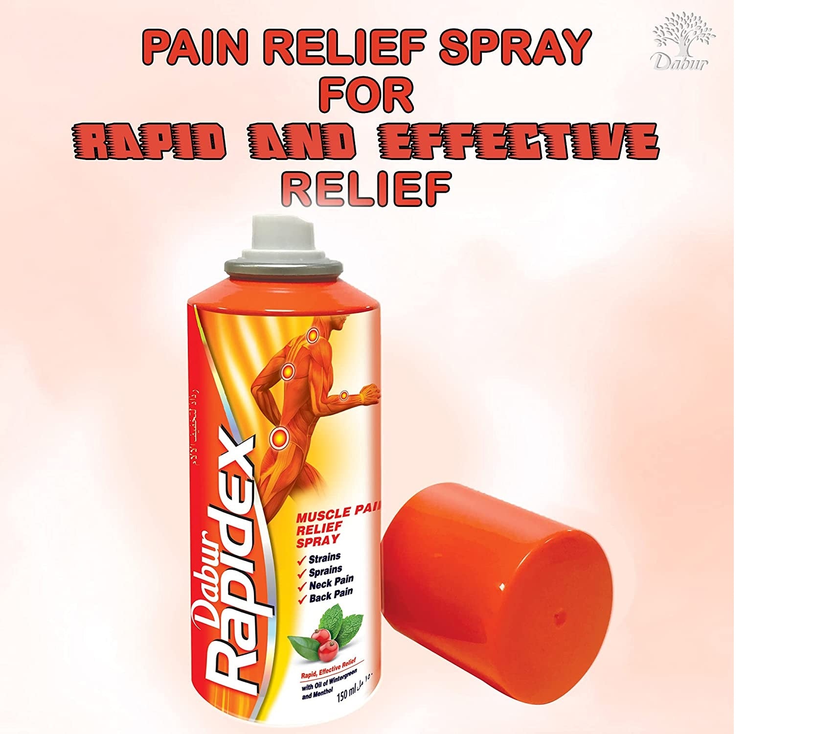 Dabur Rapidex Muscle and Joint Pain Relief Spray, 150 ml