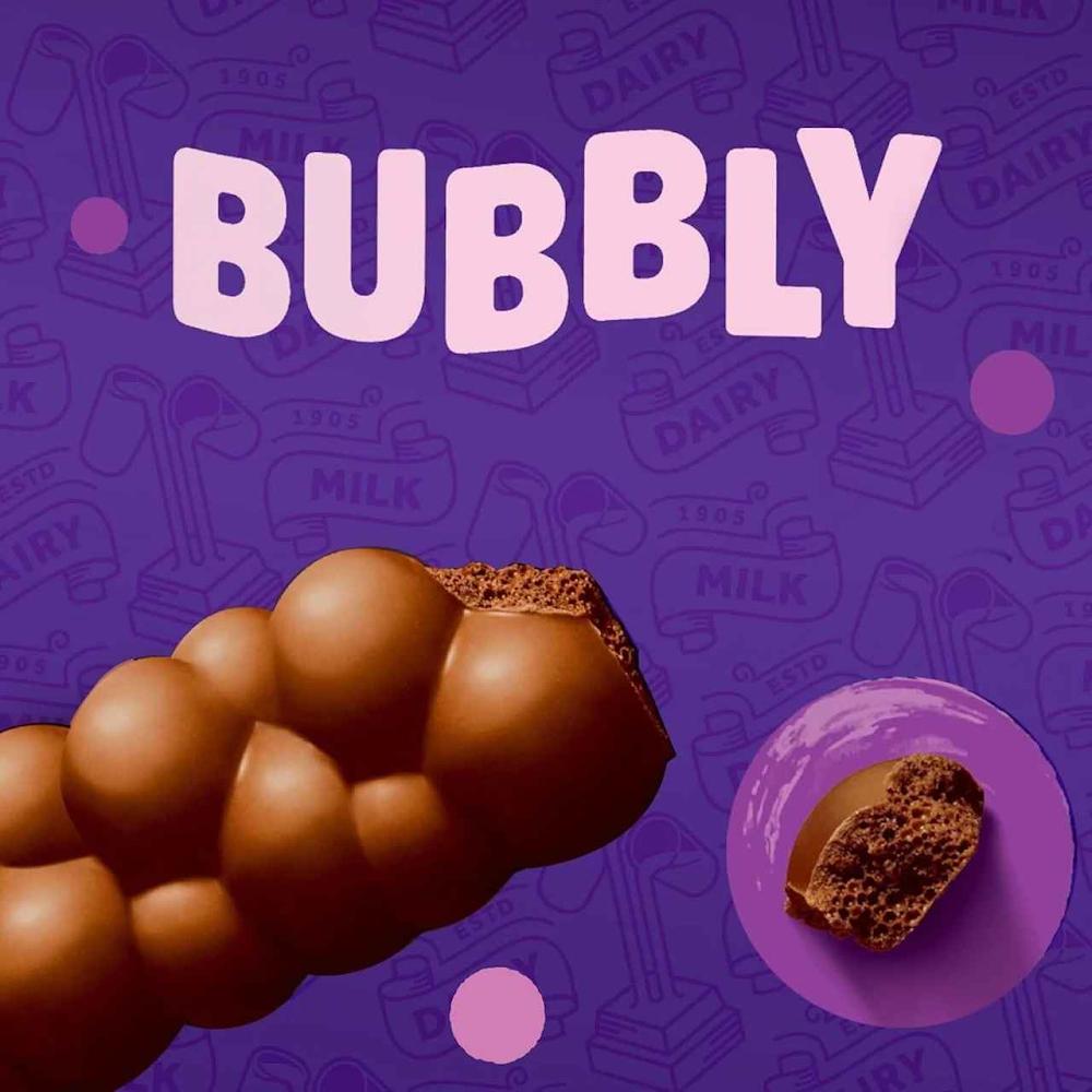 Cadbury Dairy Milk Bubbly Milk Chocolate 156g