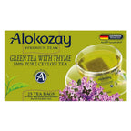Alokozay Green Tea With Thyme - 25 Tea Bags