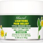 Ebanel Pain Relief Cream, 2.28 Oz Arnica Menthol Arthritis Pain Relief Muscle Rub with MSM, Emu Oil, Hemp Oil, Anti Inflammatory Cream with Camphor, Boswellia for Back Pain, Neck Shoulder Joint Pain