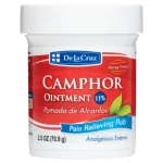 De La Cruz Pain Relief Cream - Maximum Strength Muscle and Joint Camphor Ointment, 2.5oz(70.9g)