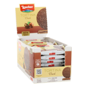 Loacker Tortina Dark Chocolate, 21 g x 24 Packs