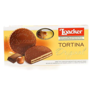 Loacker Tortina Premium Chocolate Coated Wafer, Original 125g/4.41 oz.