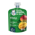 Nestle Gerber Organic Puree, Mango, Baby Food, From 6 Months, Pouch, 90g